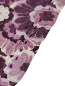 Serviettes de table Floral, 2 pièces, 100 % coton, Tons lilas, blanc, larg. 30 x long. 30 cm
