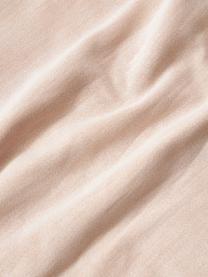 Baumwollsatin-Kissenhülle Cynthia mit Blumen-Muster, 100% Baumwollsatin, Hellrosa, B 40 x L 40 cm