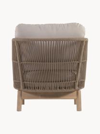 Tuin loungefauteuil Catalina van acaciahout, Bekleding: 100 % polyester, Frame: Acaciahout, FSC-gecertifi, Corduroy beige, acaciahout, B 76 x D 80 cm