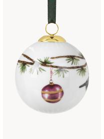 Boule de Noël en porcelaine Hammershøi, Porcelaine, Père Noël, Ø 6 cm