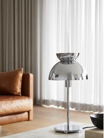 Dizajnová stolová lampa Butterfly, Odtiene striebornej, lesklá, Ø 21 x V 40 cm