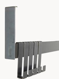 Hakenleiste Fari aus Stahl mit Haken, Stahl, beschichtet, Schwarz, B 86 x H 4 cm