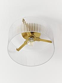 Lampa sufitowa ze szkła Emmi, Odcienie złotego, transparentny, Ø 35 x W 22 cm