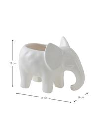 Petit cache-pot céramique Babs, Céramique, Blanc, larg. 16 x haut. 12 cm