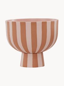 Frutero artesanal Toppu, Cerámica de gres, Marrón, rosa, Ø 13 x Al 15 cm