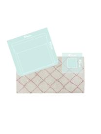 Tappeto in polipropilene Hash, Retro: juta, Color crema, rosa, Larg. 80 x Lung. 150 cm (taglia XS)