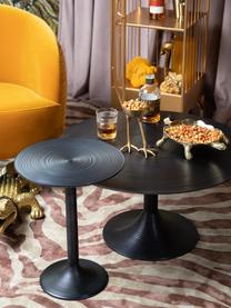 Table basse ronde, noire Hypnotising, Noir