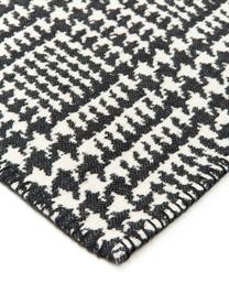 Plaid pied-de-poule Glencheck, Noir blanc