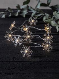 LED-Lichterkette Izy Snowflake, 185 cm, Lampions: Kunststoff, Transparent, L 185 cm