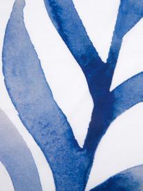 Perkal dekbedovertrek Francine, Weeftechniek: perkal Draaddichtheid 180, Bovenzijde: blauw, wit. Onderzijde: wit, 240 x 220 cm + 2 kussenhoezen 60 x 70 cm