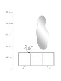 Rahmenloser Wandspiegel Jessie, Rückseite: Mitteldichte Holzfaserpla, Spiegelfläche: Spiegelglas, Schwarz, B 58 x H 150 cm