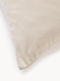 Bouclé-Bettdeckenbezug Darcy, Vorderseite: Bouclé (95 % Baumwolle, 5, Rückseite: 100 % Baumwolle, Hellbeige, B 200 x L 200 cm
