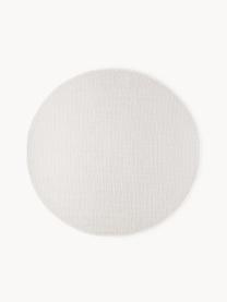 Alfombra redonda de interior/exterior Toronto, 100% polipropileno, Blanco crema, Ø 120 cm (Tamaño S)