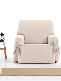 Funda de sillón Levante, 65% algodón, 35% poliéster, Beige, An 110 x F 110 cm