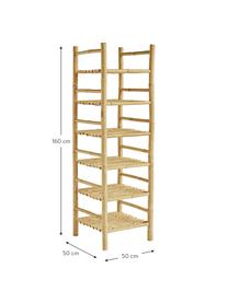 Bambus-Standregal Bamra, Bambus, Hellbraun, 50 x 160 cm