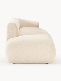 Modulaire XL chaise longue Sofia van bouclé stof, Bekleding: bouclé (100% polyester) M, Frame: sparrenhout, spaanplaat, , Poten: kunststof Dit product is , Bouclé lichtbeige, B 340 x D 103 cm, armleuning links