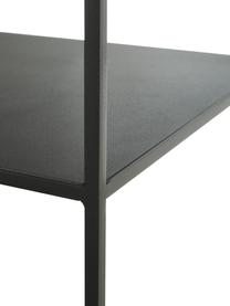 Consolle in metallo nero Tensio Duo, Metallo verniciato a polvere, Nero, Larg. 100 x Prof. 35 cm