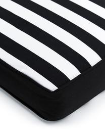 Wysoka poduszka na krzesło Timon, Czarny, biały, S 40 x D 40 cm