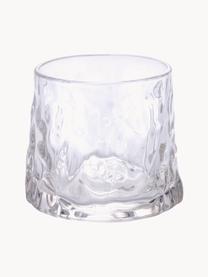 Cocktailglazen Vintage met structuurpatroon, set van 6, Glas, Transparant, Ø 8 x H 8 cm, 174 ml