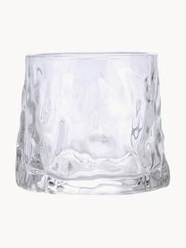 Cocktailgläser Vintage mit Strukturmuster, 6er-Set, Glas, Transparent, Ø 8 x H 8 cm, 174 ml