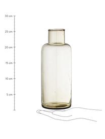 Karaffe Casie aus recyceltem Glas in Braun, 1.5 L, Recyceltes Glas, Braun, transparent, H 26 cm