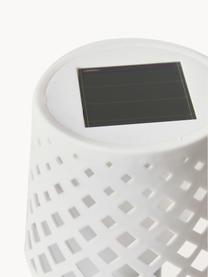 Lámpara solar LED Gretita, con sensor crepuscular, Plástico reciclado, Blanco, Ø 9 x Al 39 cm