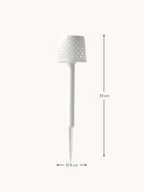 Luce solare per sentieri a LED con sensore crepuscolare Gretita, Plastica riciclata, Bianco, Ø 9 x Alt. 39 cm