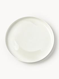 Assiettes à dessert en porcelaine Nessa, 2 pièces, Porcelaine de haute qualité, Blanc cassé, haute brillance, Ø 19 cm