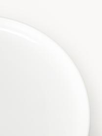 Platos postre de porcelana Nessa, 4 uds., Porcelana dura de alta calidad, Off White brillante, Ø 19 cm