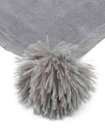 Fleece-Plaid Bomla, 100% Polyester, Grau, 130 x 170 cm