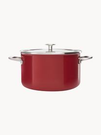 Batteria di pentole da cucina KitchenAid 10 pz, Coperchio: vetro, Rosso, Set di 10 pezzi in varie misure