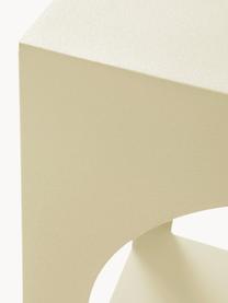 Mesa auxiliar Vesta, Tablero de fibras de densidad media (MDF), chapada en madera de fresno, Madera, amarillo claro pintado, An 40 x Al 59 cm