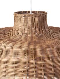 Lampada grande a sospensione in rattan Krisa, Metallo, rattan, Marrone, Larg. 70 x Alt. 150 cm