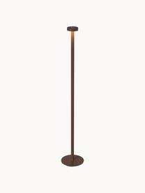 Dimbare LED outdoor vloerlamp Boro, Lamp: gecoat aluminium, Bruin, H 120 cm