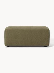 Pouf Melva, larg. 99 x prof. 42 cm, Tissu vert olive, larg. 99 x prof. 42 cm