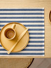 Placemats Stiff, 2 stuks, 50% katoen, 50% jute, Blauw, B 35 x L 50 cm