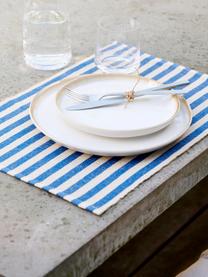 Placemats Stiff, 2 stuks, 50% katoen, 50% jute, Blauw, B 35 x L 50 cm