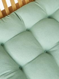 Cojines de asiento Ava, 2 uds., Funda: 100% algodón, Verde salvia, An 40 x L 40 cm