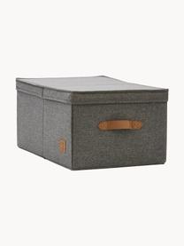 Aufbewahrungsbox Premium, Dunkelgrau, Braun, B 33 x T 50 cm