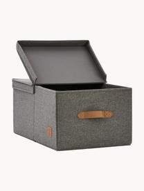 Úložná škatuľa Premium, Tmavosivá, hnedá, D 33 x Š 50 cm