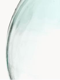 Bodenvase Drop aus recyceltem Glas, H 56 cm, Recyceltes Glas, Hellblau, Ø 40 x H 56 cm