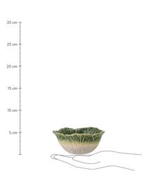 Bol artisanal Savanna, 2 élém., Grès cérame, Tons verts, Lot de différentes tailles