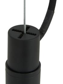 Große Pendelleuchte Grover mit Glaskugeln, Baldachin: Metall, pulverbeschichtet, Weiß, Schwarz, Ø 70 x H 56 cm