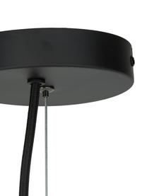 Große Pendelleuchte Grover mit Glaskugeln, Baldachin: Metall, pulverbeschichtet, Weiß, Schwarz, Ø 70 x H 56 cm