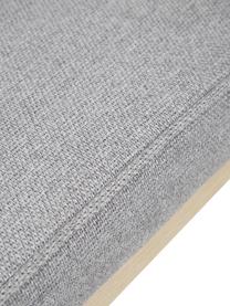 Silla tapizada Koga, Tapizado: 100% poliéster Alta resis, Patas: madera de fresno, Estructura: metal, Tejido gris claro, madera de fresno clara, An 47 x Al 86 cm