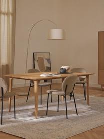 Mesa de comedor de madera de roble maciza Archie, tamaños diferentes, Madera de roble maciza aceitada con certificación FSC, Madera de roble aceitada, An 180 x F 90 cm