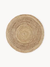Runder Jute-Teppich Sharmila, handgefertigt, 100 % Jute
 
 Da die Haptik von Jute-Teppichen rau ist, sind sie für den direkten Hautkontakt weniger geeignet., Braun, Ø 100 cm (Größe XS)