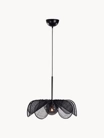 Grande suspension en fibres de bananier Styrka, tailles variées, Noir, Ø 63 x haut. 50 cm