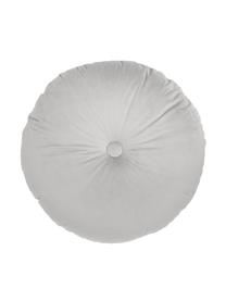 Coussin rond velours brillant Monet, Gris argent, Ø 40 cm