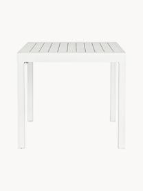 Table de jardin extensible Pelagius, tailles variées, Aluminium, revêtement par poudre, Blanc, larg. 83 - 166 x prof. 80 cm
